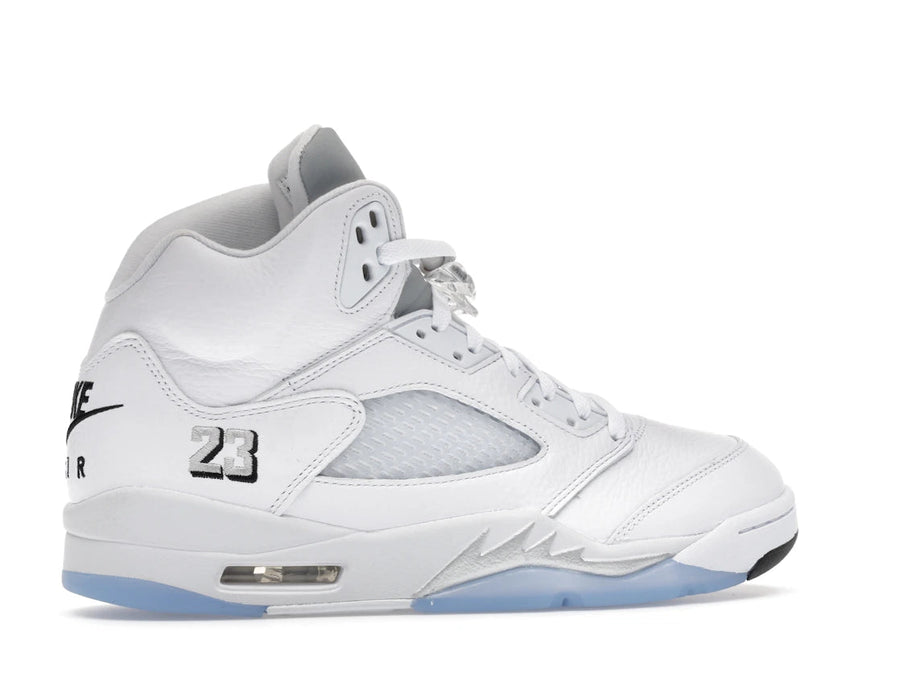 Tênis Jordan 5 Retro White Metallic (2026) Metalizado