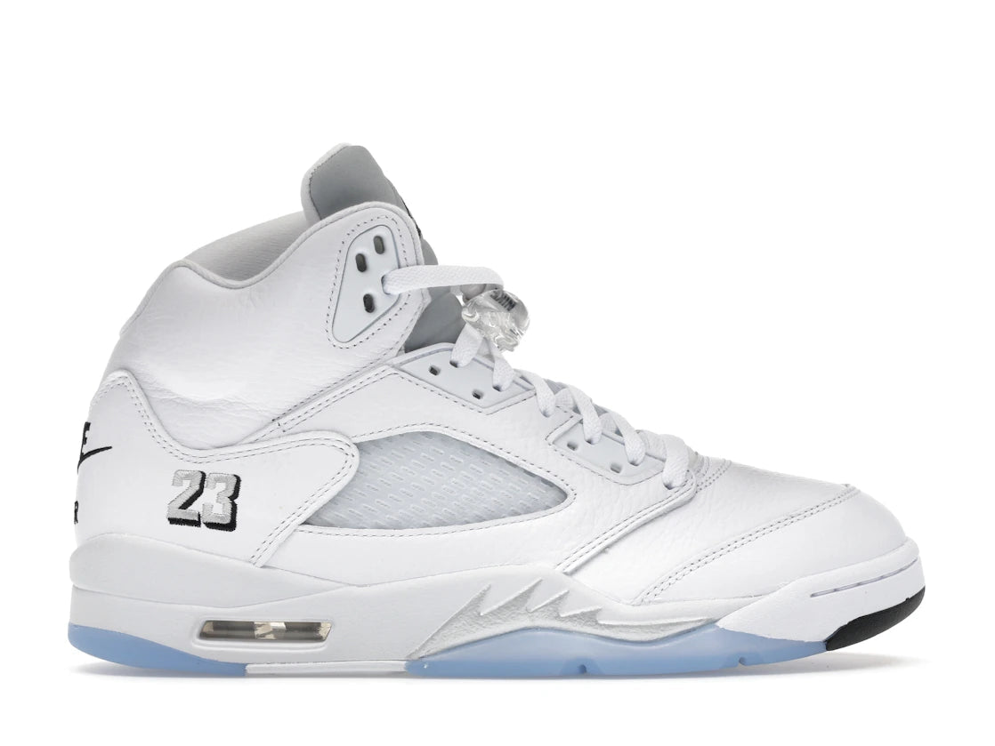 Tênis Jordan 5 Retro White Metallic (2026) Metalizado