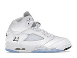 Tênis Jordan 5 Retro White Metallic (2026) Metalizado