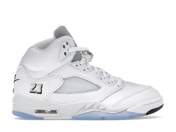 Tênis Jordan 5 Retro White Metallic (2026) Metalizado