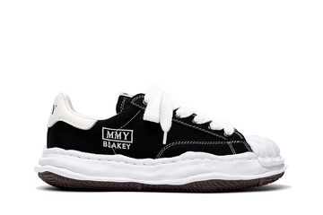 Tênis Maison Mihara Yasuhiro Blakey OG Sole Canvas Low Black White Preto
