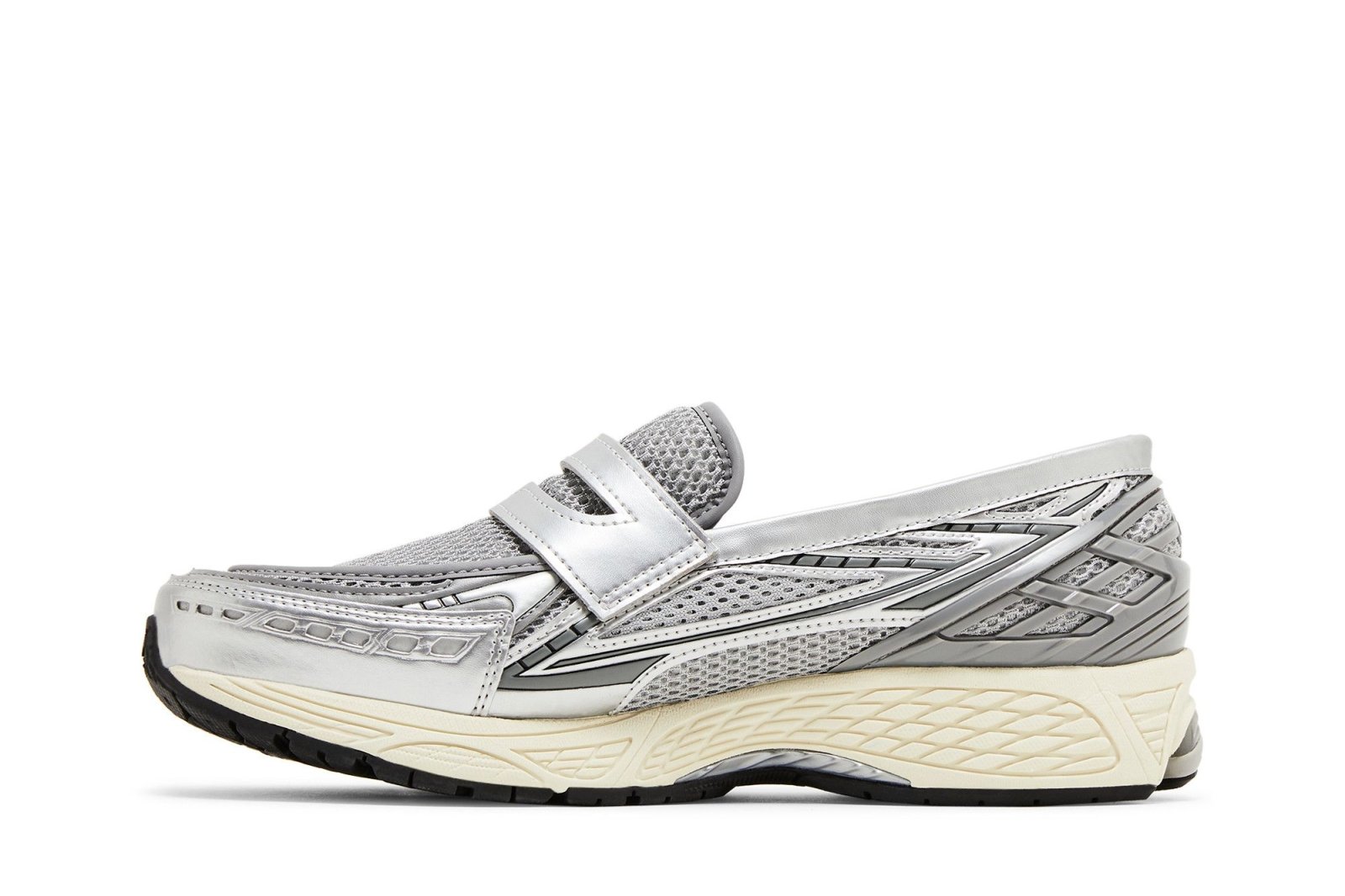 Tênis New Balance 1906L Silver Shadow Grey Mesh Sintético Slip - on Prata - New Balance - u1906lae