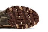 Vista superior do New Balance New Balance 530 Brown Tan mostrando abertura, lingueta e cadarços