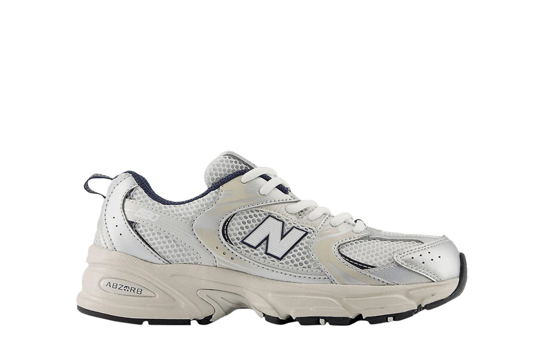 Tenis New Balance 530 Kids Summer Fog Navy Cinza - New Balance - GR530KA