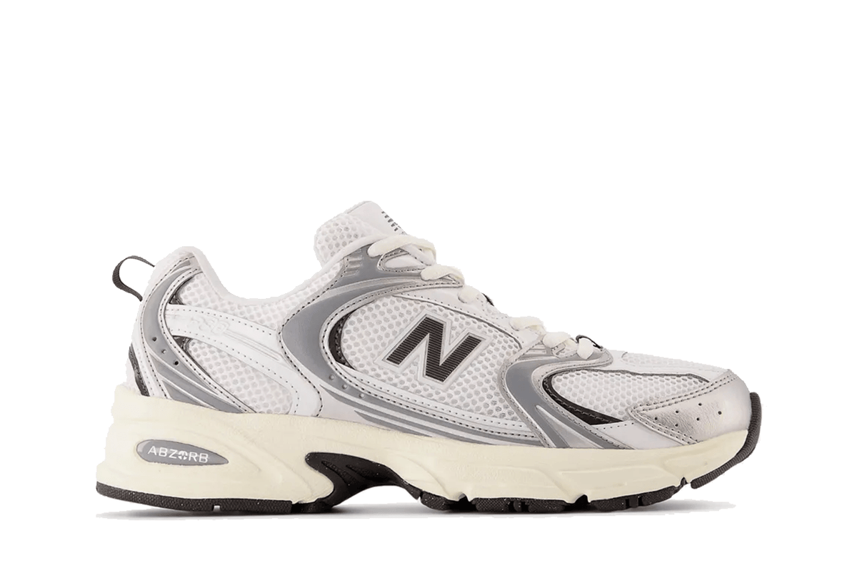 Tênis New Balance 530 'Silver Metallic Black Cement' Prateado