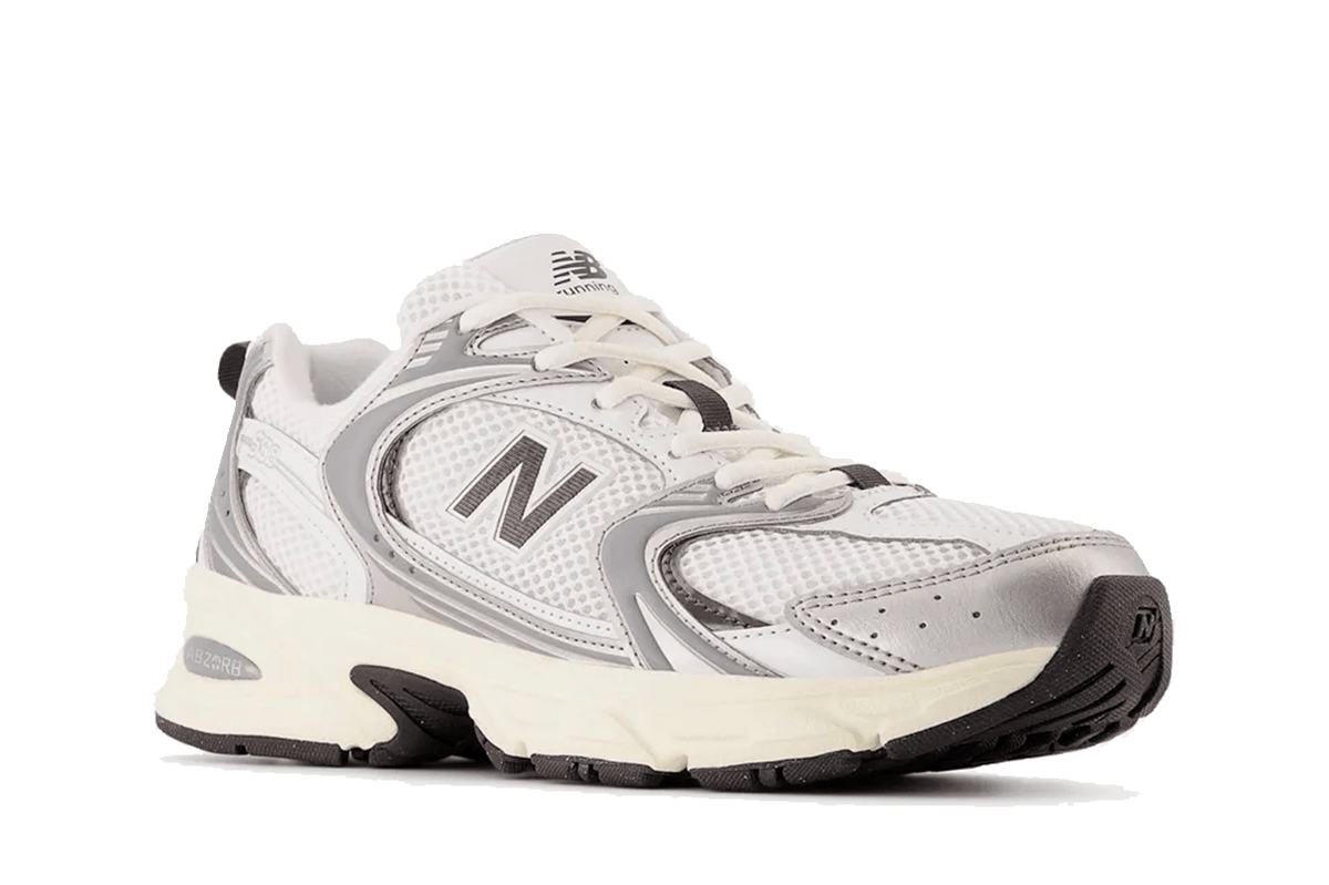 New Balance U530ESA シルバーブラック　　23.5 Tênis New Balance 530 'Silver Metallic Black Cement' Prateado por