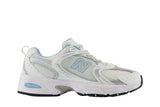 New Balance New Balance 530 White Chrome Blue tênis em branco original na LK Sneakers