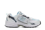 New Balance New Balance 530 White Light Crome Blue tênis em branco original na LK Sneakers