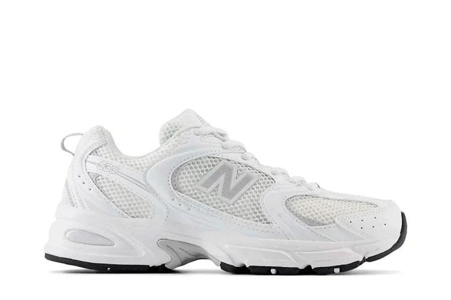 New Balance New Balance 530 White Pearl Grey tênis em branco original na LK Sneakers