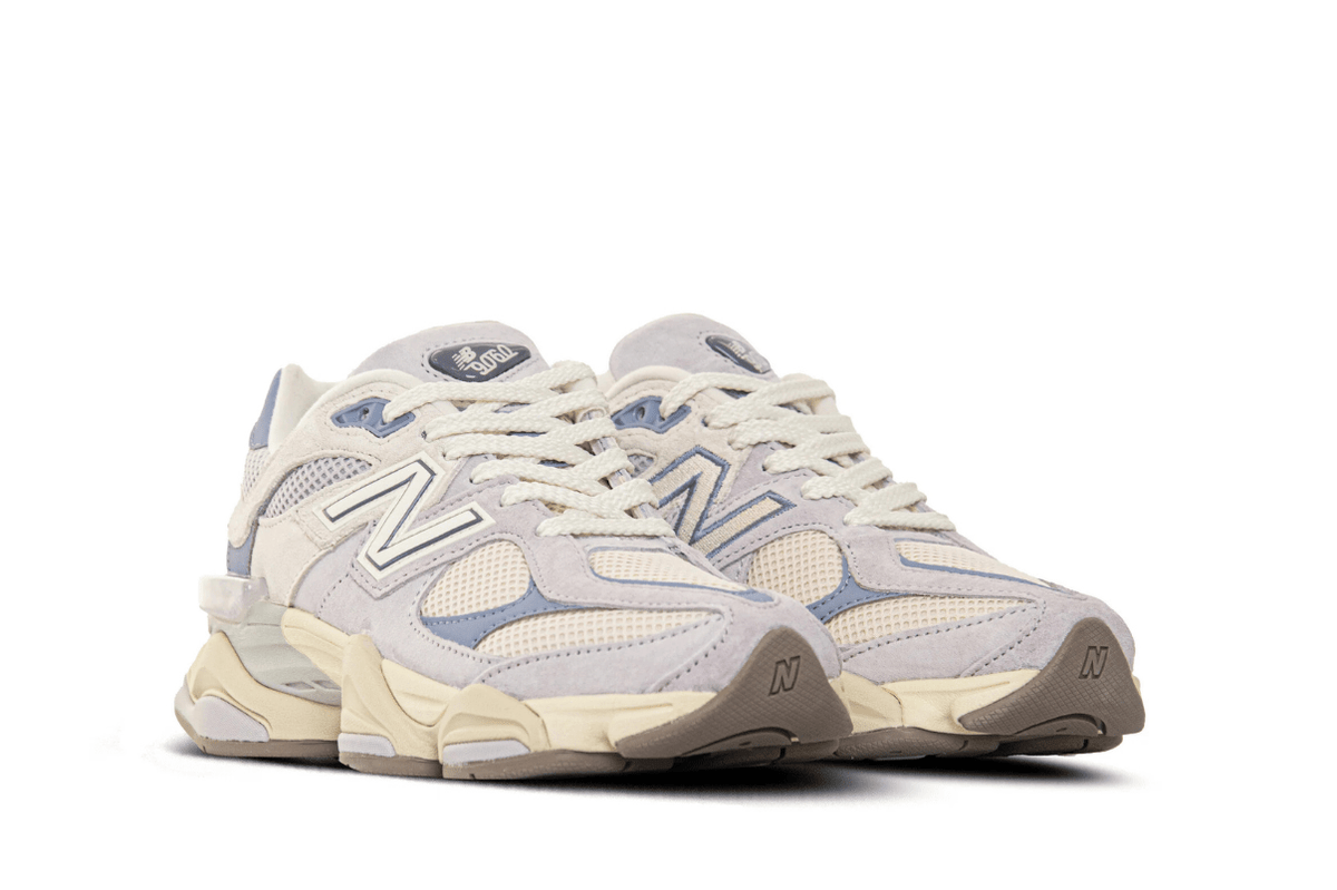 Tênis New Balance 9060 Pearl Grey Linen Azul | LK Sneakers