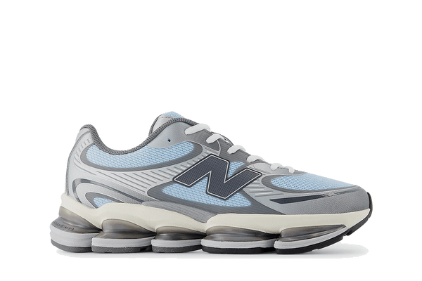3bluebutterflyさん12-27-7 Tênis New Balance Abzorb 2000 Blue Grey Cream Cinza por R$ 2.399