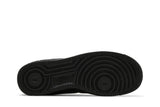 Vista traseira do Nike Nike Air Force 1 Low x Supreme Black mostrando calcanheira e detalhes do solado