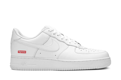 Tênis Nike Air Force 1 Low x Supreme White Branco