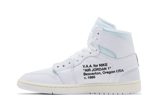 Tênis Nike Air Jordan 1 High Virgil Abloh Archive x Alaska Branco