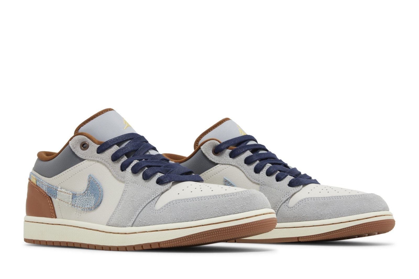 Jordan 1 Low Repaired Denim Swoosh Azul | LK Sneakers