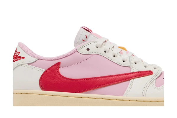 Tênis Nike Air Jordan 1 Retro Low OG SP Travis Scott Sail Tropical Pink Rosa