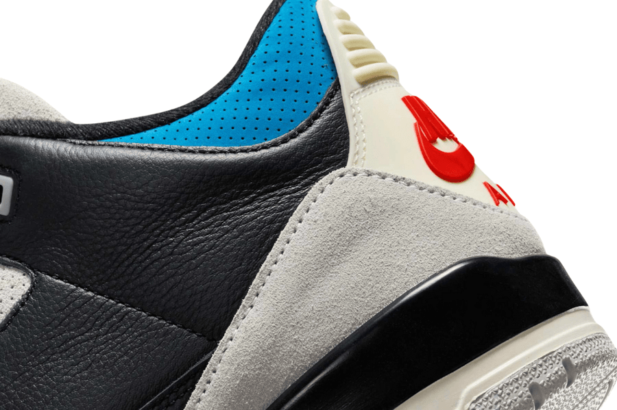 Vista na caixa do Jordan Nike Air Jordan 3 OG Rare Air mostrando embalagem original da marca