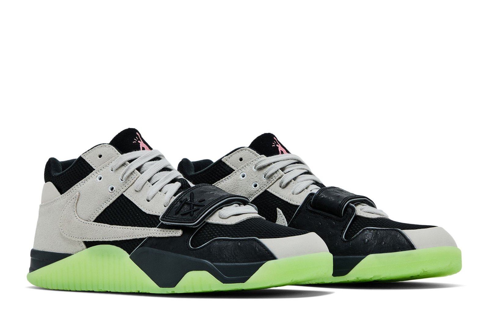 Tênis Nike Air Jordan Chase B x Travis Scott x Jumpman Jack TR Black Night Silver Preto