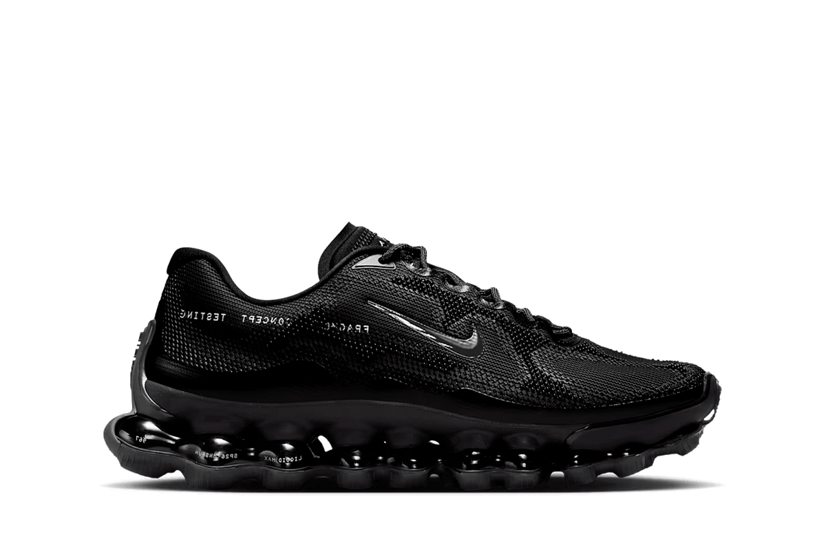Tênis Nike Air Liquid Max x Fragment Design Black Anthracite Preto
