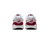 Vista do solado do Nike Nike Air Max 1 '87 Stranger Things Steve Harrington mostrando padrão de tração e tecnologia de amortecimento