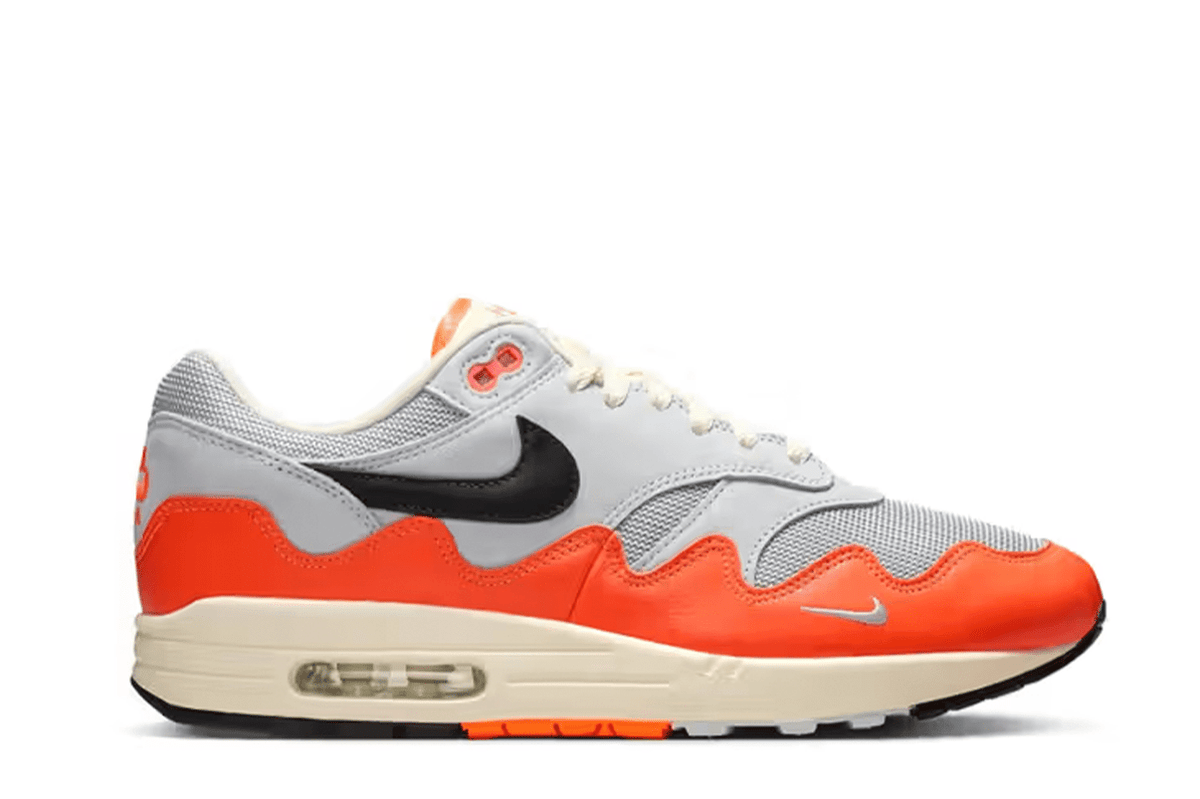 Tênis Nike Air Max 1 x Patta Hyper Crimson Branco