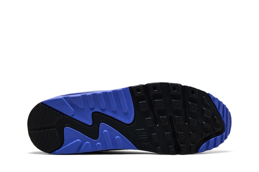 Vista traseira do Nike Nike Air Max 90 x Patta SP Sapphire mostrando calcanheira e detalhes do solado