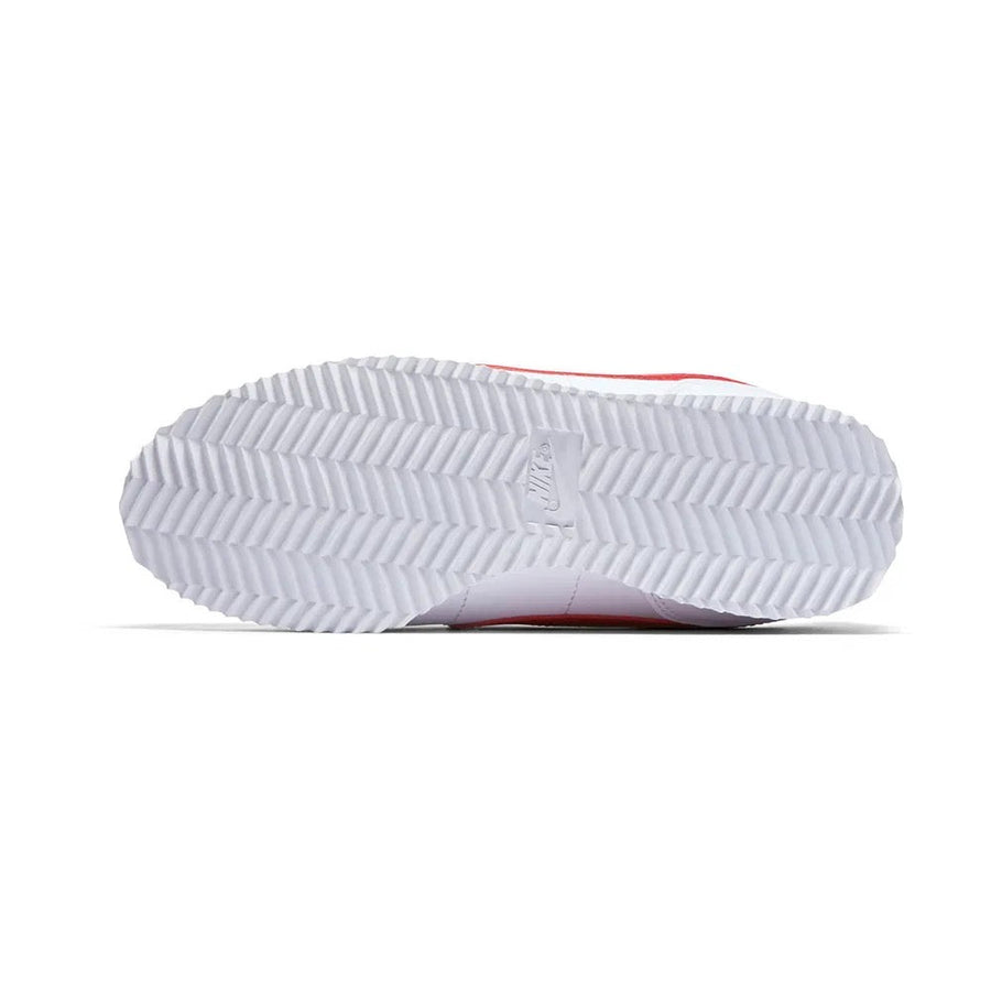 Vista superior do Nike Nike Cortez SL White Gym Red mostrando abertura, lingueta e cadarços