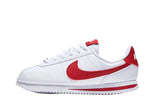 Vista lateral do Nike Nike Cortez SL White Gym Red mostrando design do cabedal e logo da marca