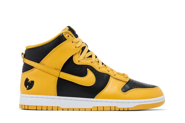Nike Nike Dunk High x Wu Tang Clan Black and Pollen tênis em amarelo original na LK Sneakers