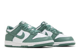 Vista frontal do Nike Nike Dunk Low Bicoastal mostrando biqueira e costuras