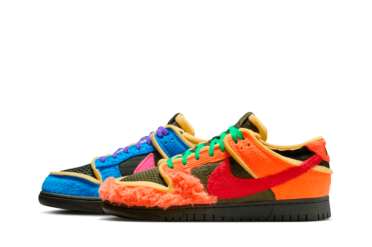 Tênis Nike Dunk Low Cactus Plant Flea Market Swamp Sponge Colorido