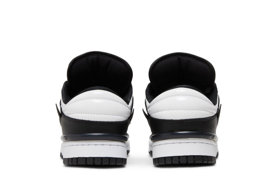 Vista superior do Nike Nike Dunk Low Twist Panda mostrando abertura, lingueta e cadarços