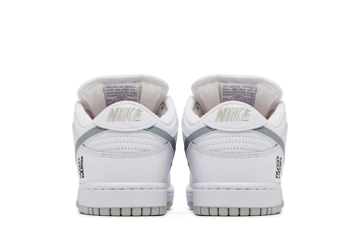 Nike SB Dunk Low Supreme 94 White Metallic | LK Sneakers