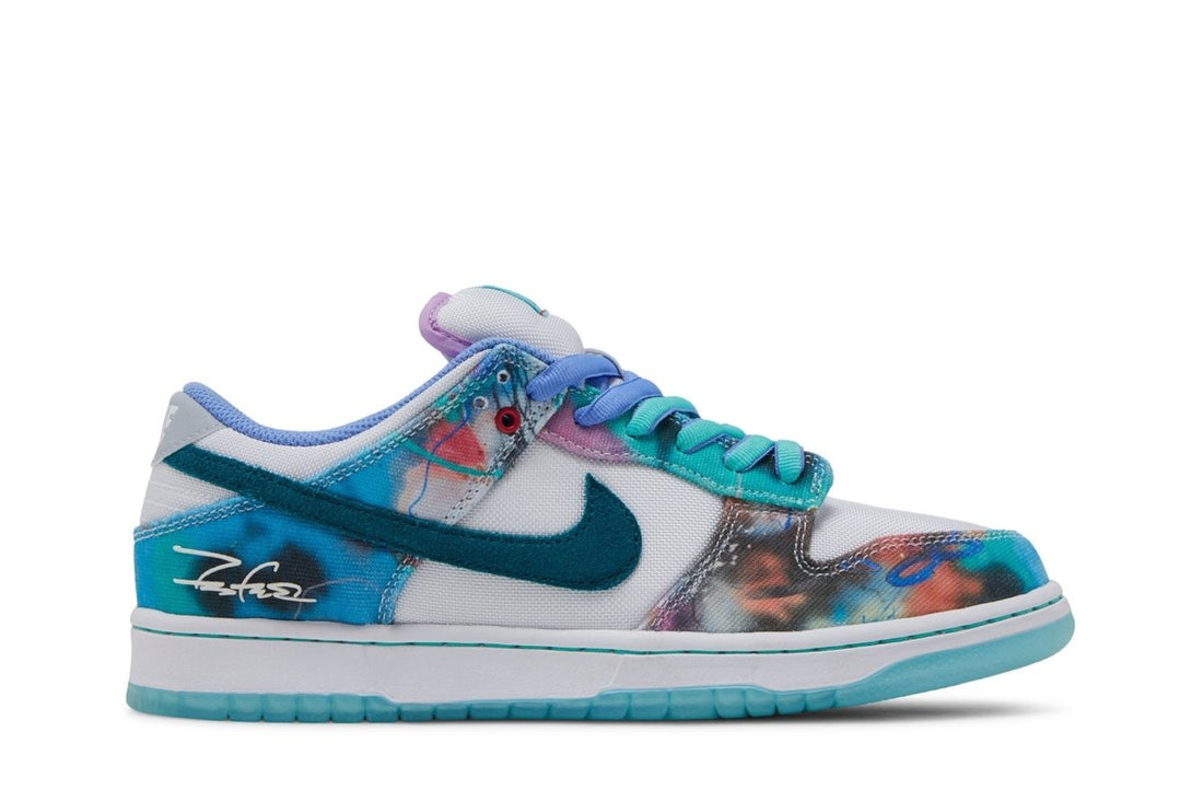 Tênis Nike Sb Dunk Low x Futura Skateboard Bleached Aqua Azul - LK Sneakers