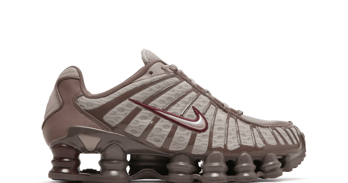 Nike Shox TL Pumice Night Maroon Cinza | LK Sneakers