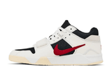 Vista traseira do Jordan Nike Travis Scott x Jordan Jumpman Jack TR 'University Red' mostrando calcanheira e detalhes do solado
