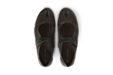 Vista traseira do Nike x Skims Nike x Skims Rift Mesh Velvet Brown mostrando calcanheira e detalhes do solado