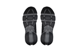Vista frontal do On Running x Loewe On Running Cloudsolo Loewe Black mostrando biqueira e costuras