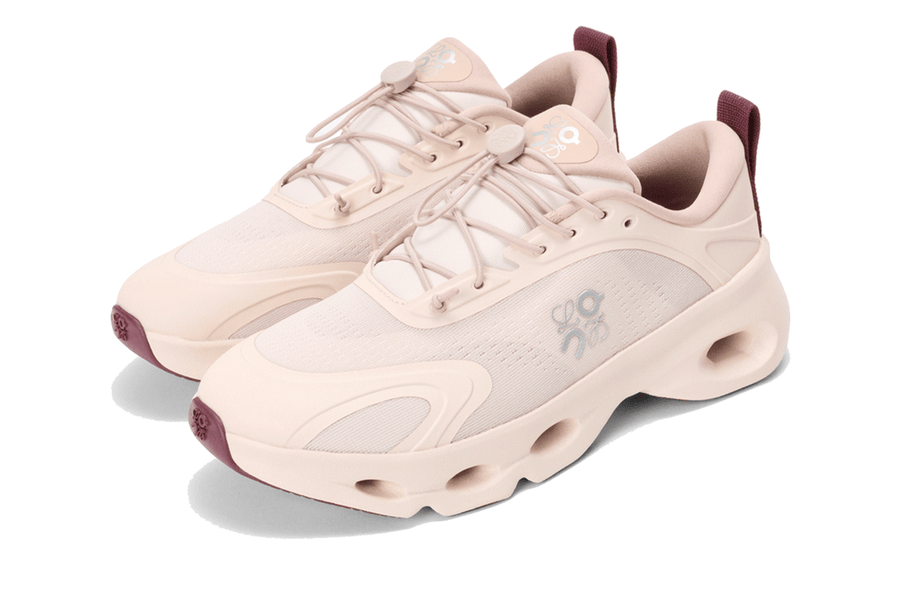 Tênis On Running Cloudsolo Loewe Sand Burgundy Bege