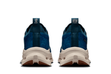 Vista frontal do On Running x Loewe On Running Cloudtilt Loewe Denim Blue mostrando biqueira e costuras