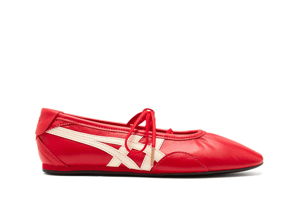 Tênis Onitsuka Tiger Gymnarina Classic Red Cream Vermelho