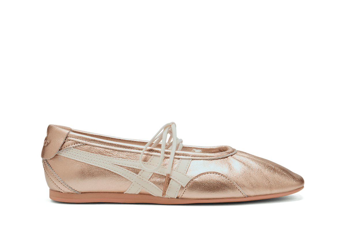 Tênis Onitsuka Tiger Gymnarina Rose Gold Cream Bege