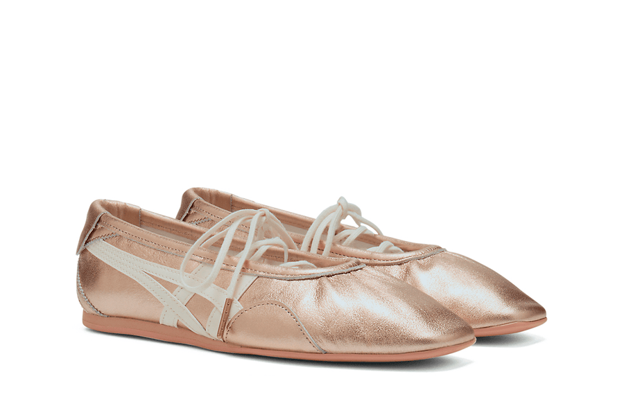 Tênis Onitsuka Tiger Gymnarina Rose Gold Cream Bege