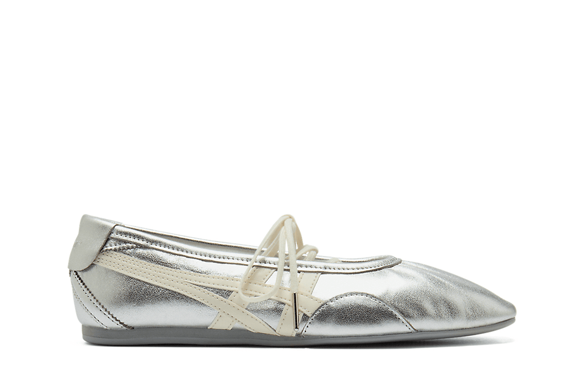 Tênis Onitsuka Tiger Gymnarina Silver Cream Prateado