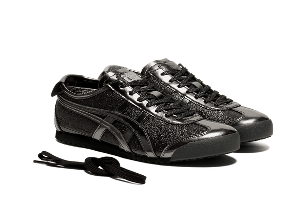VERGELMER ブラックメタル　BLACKL Tênis Onitsuka Tiger Mexico 66 Glitter Pack Black Gunmetal Preto