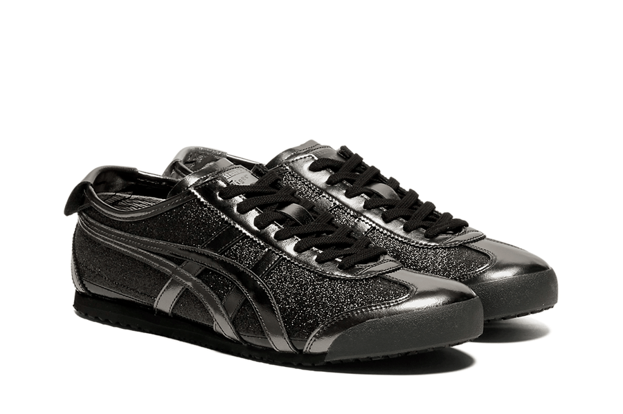 Tênis Onitsuka Tiger Mexico 66 Glitter Pack Black Gunmetal Preto