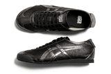 Vista superior do Onitsuka Tiger Onitsuka Tiger Mexico 66 Glitter Pack Black Gunmetal mostrando abertura, lingueta e cadarços