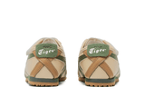 Vista na caixa do Onitsuka Tiger Onitsuka Tiger Mexico 66 Kids Beige Grass/Green mostrando embalagem original da marca