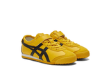 Vista traseira do Onitsuka Tiger Onitsuka Tiger Mexico 66 Kids Kill Bill mostrando calcanheira e detalhes do solado