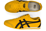Vista em detalhe do Onitsuka Tiger Onitsuka Tiger Mexico 66 Kill Bill mostrando textura do material e acabamento